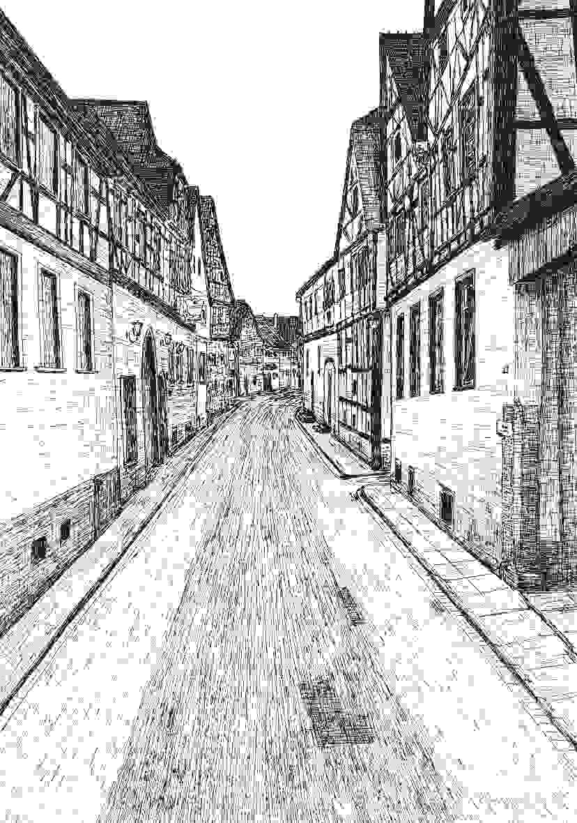 gleiche Richtung, weiter hinten