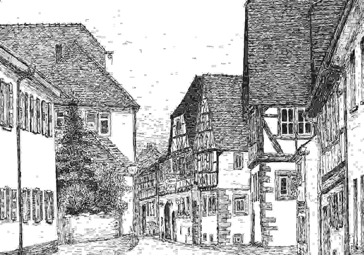 Amtsgasse, an der Stadtmauer