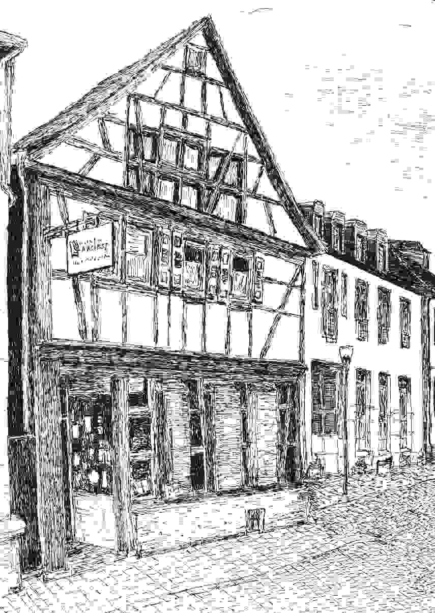 Buchhandlung Auslese mit Rathaus