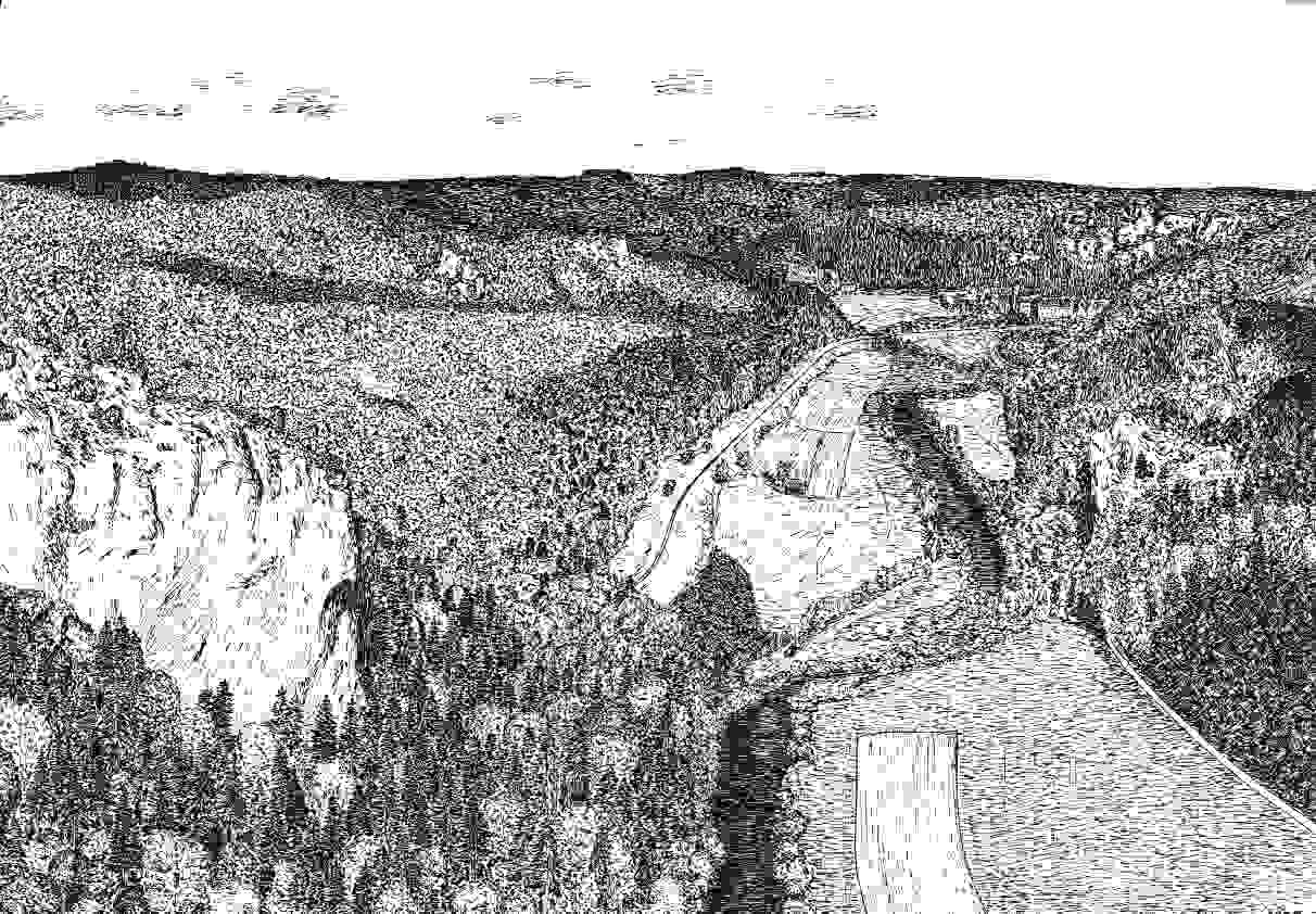 Blick vom Knopfmacherfelsen nach Beuron