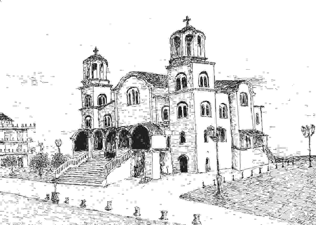Kirche Agais Fotinis in Paralia, Katerini, Griechenland