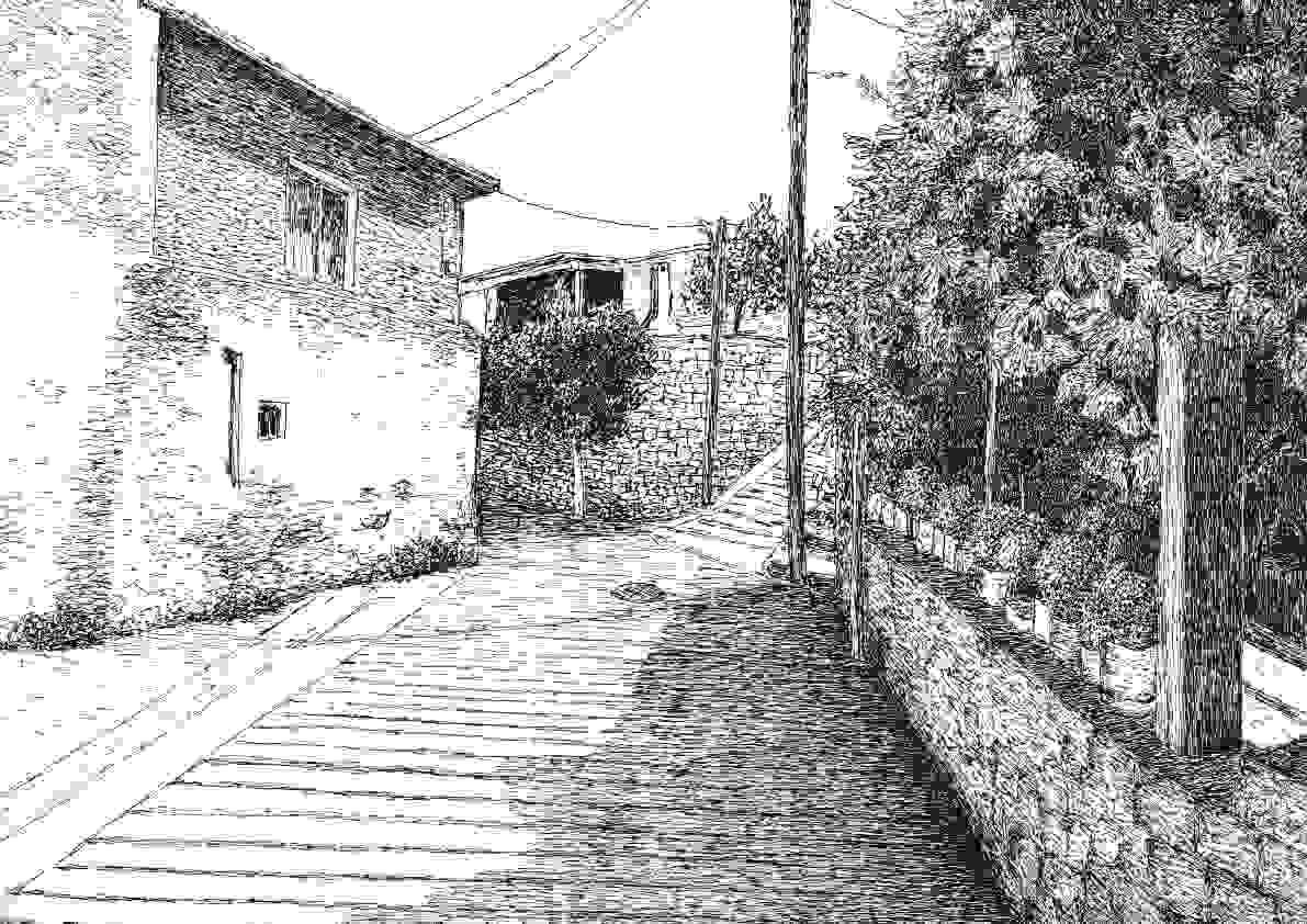 Strasse in Koumi