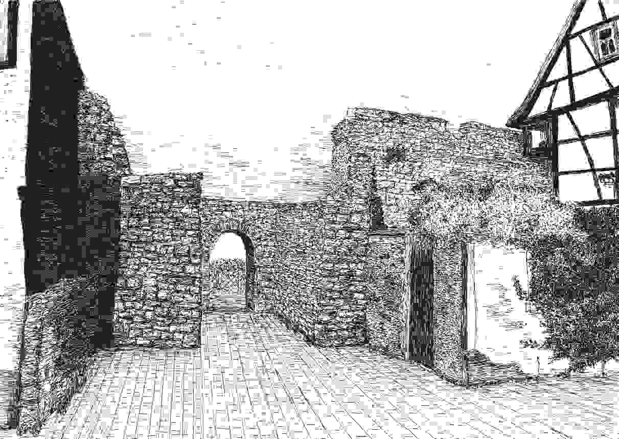 Durchgang durch die Stadtmauer