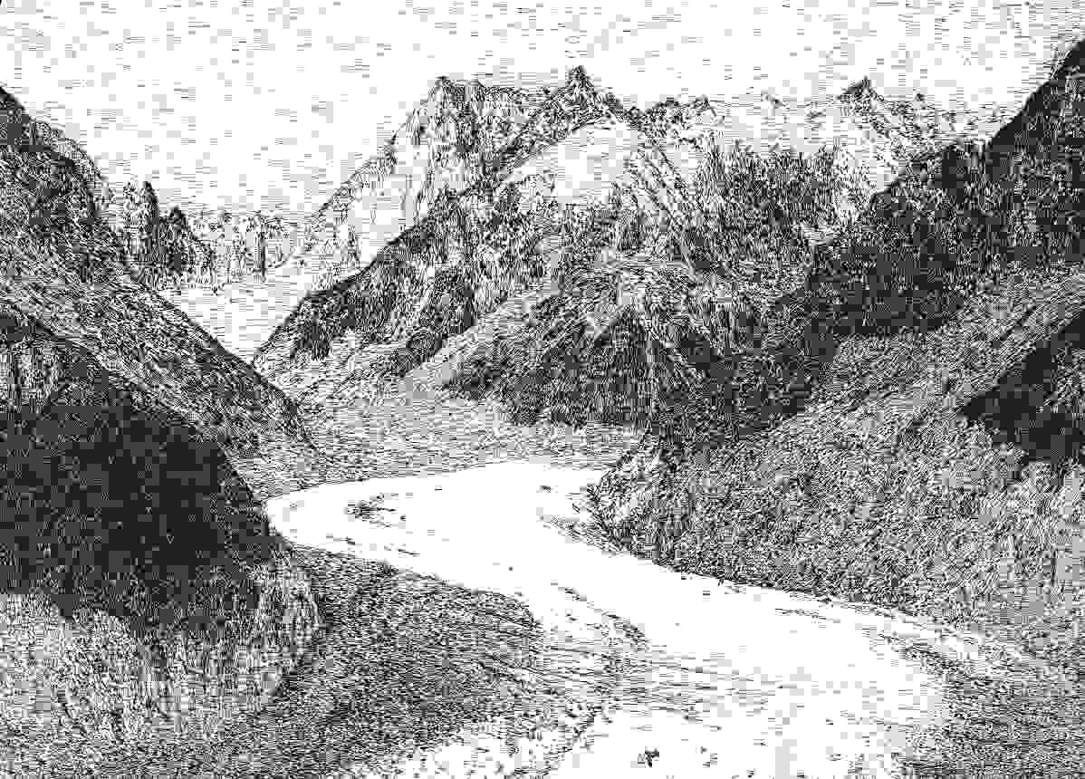 Mer de Glace im Mont-Blanc-Massiv
