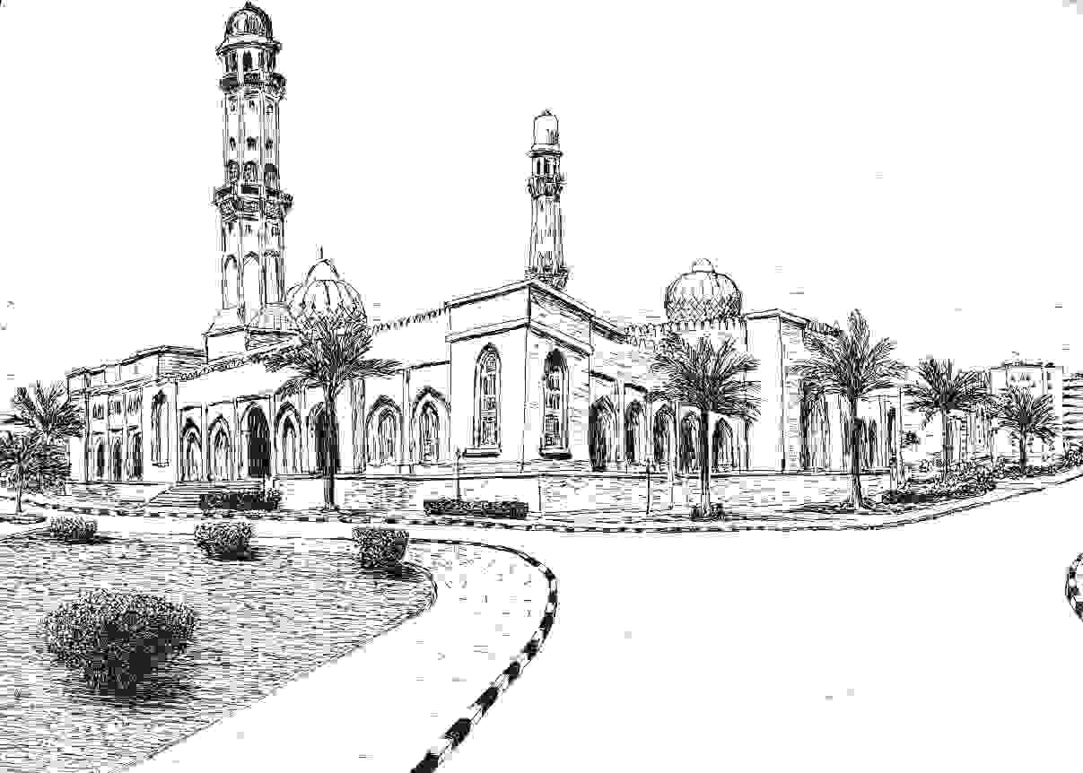 Sultan-Qaboos-Moschee in Salalah