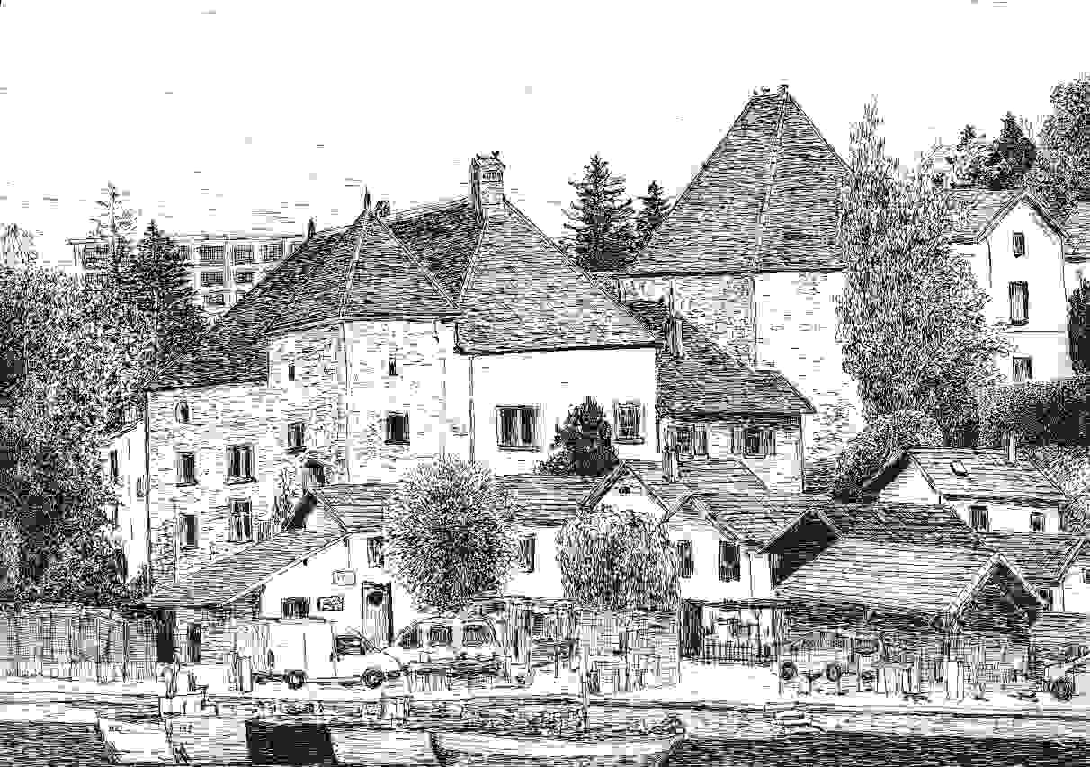 Fischerhafen von Thonon-les-Bains
